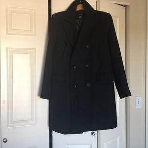 dark blue, double breasted peacoat size 38